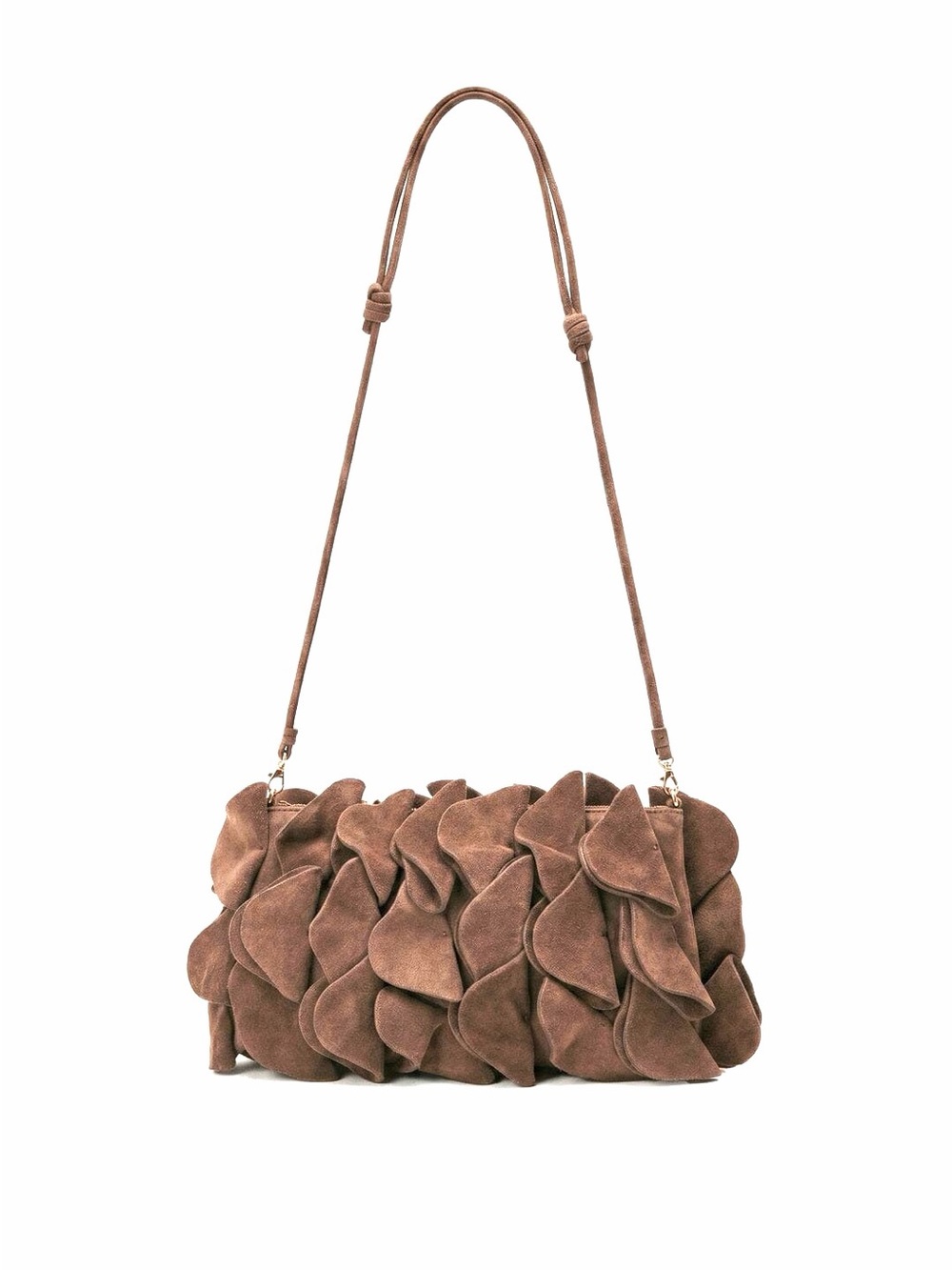 FARM RIO Suede Flower Clutch